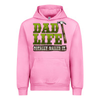 Fuchsia Pink dad lıfe totally naıled it Urban Hoodie - BarkalooDesign