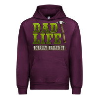 Mauve Wine dad lıfe totally naıled it Urban Hoodie - BarkalooDesign