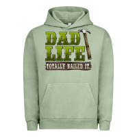 Pigment Oil Green dad lıfe totally naıled it Urban Hoodie - BarkalooDesign