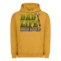 Pigment Peanut Butter dad lıfe totally naıled it Urban Hoodie - BarkalooDesign
