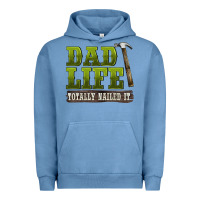 Pigment Pebble Blue dad lıfe totally naıled it Urban Hoodie - BarkalooDesign