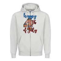 Dove Grey happy 4th of july Zipper Hoodie - BundleAndBundleShop