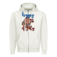 Oatmeal Heather happy 4th of july Zipper Hoodie - BundleAndBundleShop