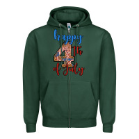 Sports Green happy 4th of july Zipper Hoodie - BundleAndBundleShop