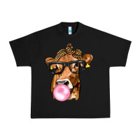 Black Cow Lick with Leopard Bandana Urban Heavy Tee - texasbilliewilder