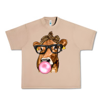 Burro Cow Lick with Leopard Bandana Urban Heavy Tee - texasbilliewilder