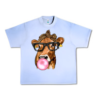Grape Ice Cow Lick with Leopard Bandana Urban Heavy Tee - texasbilliewilder