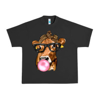 Pigment Black Cow Lick with Leopard Bandana Urban Heavy Tee - texasbilliewilder