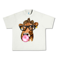Pistachio Cow Lick with Leopard Bandana Urban Heavy Tee - texasbilliewilder