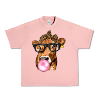 Salmon Cow Lick with Leopard Bandana Urban Heavy Tee - texasbilliewilder