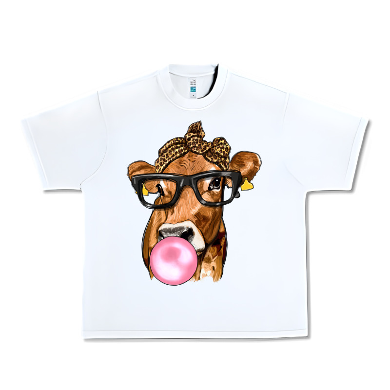 Cow Lick With Leopard Bandana Urban Heavy Tee by texasbilliewilder | Teevron