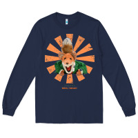 Navy basil brush retro japanese Long Sleeve Tee - tuanDangUi