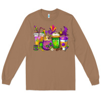 Toasted Coconut mardi gras coffee cups cowgirl Long Sleeve Tee - CowGirlArtShop