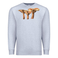 Heather Grey lactarius rufus mushroom Premium Sweatshirt - LillyAllenDesigns