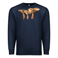 Navy lactarius rufus mushroom Premium Sweatshirt - LillyAllenDesigns