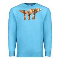 Ocean Blue lactarius rufus mushroom Premium Sweatshirt - LillyAllenDesigns