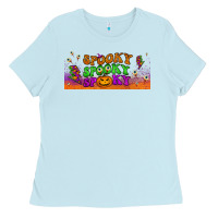 Baby Blue spooky  libbey glass Ladies Tee - BundleAndBundleShop