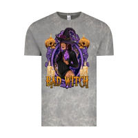 Cloud Rock Bad Witch Black Woman Vintage Tee - texasbilliewilder