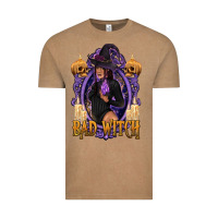 Vintage Coffee Bad Witch Black Woman Vintage Tee - texasbilliewilder