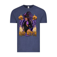 Vintage Denim Bad Witch Black Woman Vintage Tee - texasbilliewilder