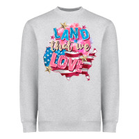 Heather Grey Merica leopard lightning bolt Heavyweight Sweatshirt - FaDigitalArtStudio