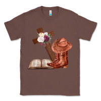 Chestnut Boots with Bible and cross Classic Tee - Bettercallsaul