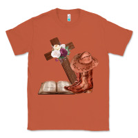 Copper Boots with Bible and cross Classic Tee - Bettercallsaul