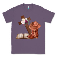 Lavender Boots with Bible and cross Classic Tee - Bettercallsaul