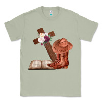 Matcha Boots with Bible and cross Classic Tee - Bettercallsaul