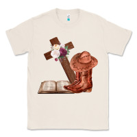 Natural Boots with Bible and cross Classic Tee - Bettercallsaul
