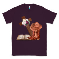 Plum Boots with Bible and cross Classic Tee - Bettercallsaul