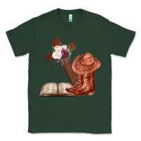 Sports Green Boots with Bible and cross Classic Tee - Bettercallsaul