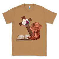 Toasted Coconut Boots with Bible and cross Classic Tee - Bettercallsaul