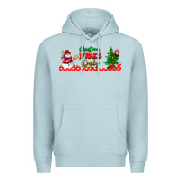 Blue Mist christmas vibes only libbey glass Premium Hoodie - BundleAndBundleShop