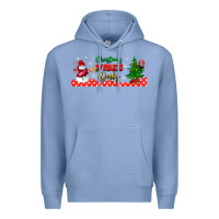 Colony Blue christmas vibes only libbey glass Premium Hoodie - BundleAndBundleShop
