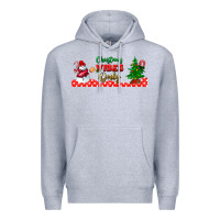 Heather Grey christmas vibes only libbey glass Premium Hoodie - BundleAndBundleShop