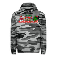 Slate Camo christmas vibes only libbey glass Premium Hoodie - BundleAndBundleShop
