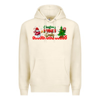 Tofu christmas vibes only libbey glass Premium Hoodie - BundleAndBundleShop