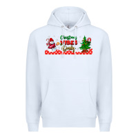 White christmas vibes only libbey glass Premium Hoodie - BundleAndBundleShop