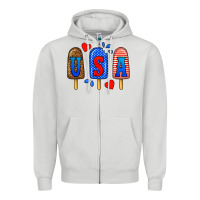 Dove Grey usa popsicles Zipper Hoodie - BundleAndBundleShop