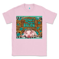 Bubblegum Pink whats shakin bacon baby pig Classic Tee - RanaPortraitStore
