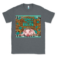 Charcoal Heather whats shakin bacon baby pig Classic Tee - RanaPortraitStore