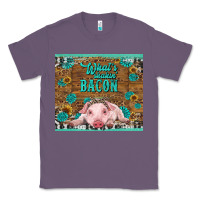 Lavender whats shakin bacon baby pig Classic Tee - RanaPortraitStore