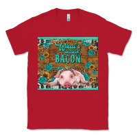 Red whats shakin bacon baby pig Classic Tee - RanaPortraitStore