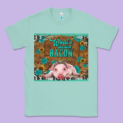 Whats Shakin Bacon Baby Pig Classic Tee Designed By Ranaportraitstore