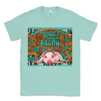 Seafoam whats shakin bacon baby pig Classic Tee - RanaPortraitStore