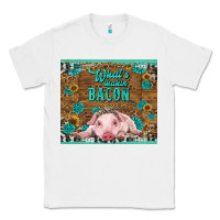 White whats shakin bacon baby pig Classic Tee - RanaPortraitStore
