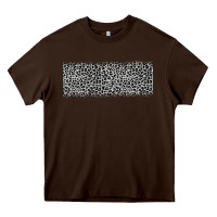 Chocolate Brown grey leopard Heavy Core Tee - JahusDesignShop