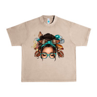 French Oak american football messy bun Urban Heavy Tee - texasbilliewilder