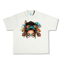 Pistachio american football messy bun Urban Heavy Tee - texasbilliewilder